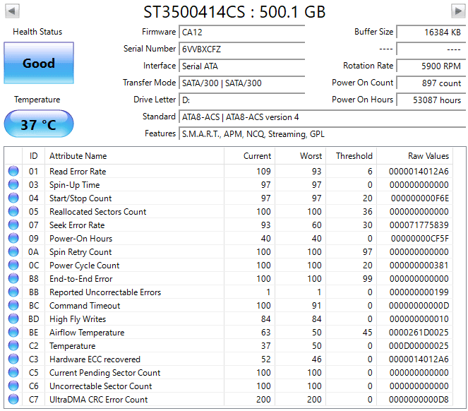 500GB Internal SATA Hard Disk Drive – Used & Tested view 3