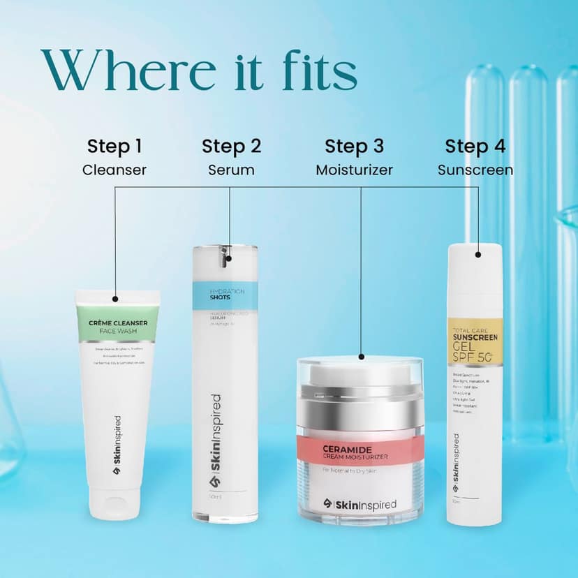 SkinInspired 2% Hyaluronic Acid Serum for Deep Hydration, Fine lines & wrinkles/Daily Hydrating Face Serum For All Skin Types with Dry & Dehydrated/Vegan & Cruelty-free (50 ml) view 9