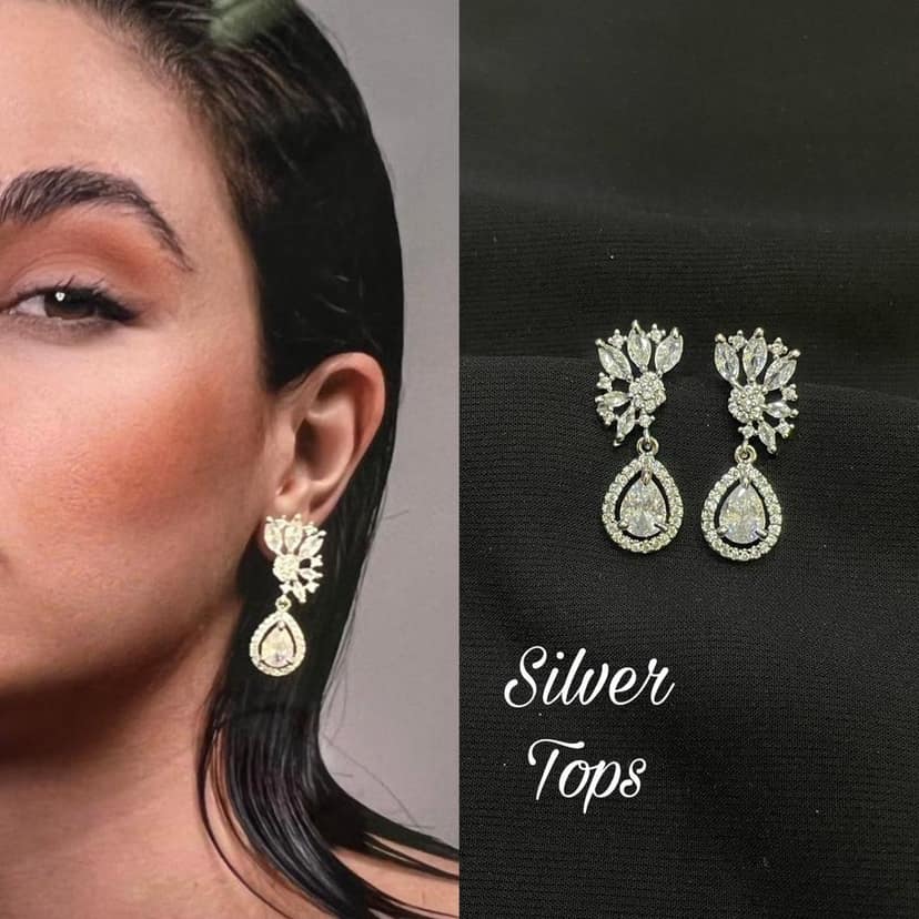 Trendy and Beautiful American Diamond Earrings for girls and women
