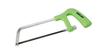 WULF 6 Inch Adjustable Hacksaw Frame with Blade | Heavy Duty Steel Mini Hacksaw for Metal, Wood & Plastic Cutting | Ergonomic Handle | Ideal for Home, Industrial & Power Tool Kits | Green view 3
