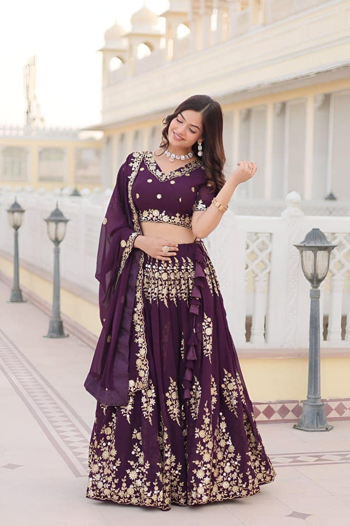 Lehenga Choli Readymade Stitched For Wedding Women Partywear Skirt Ready To Wear view 2