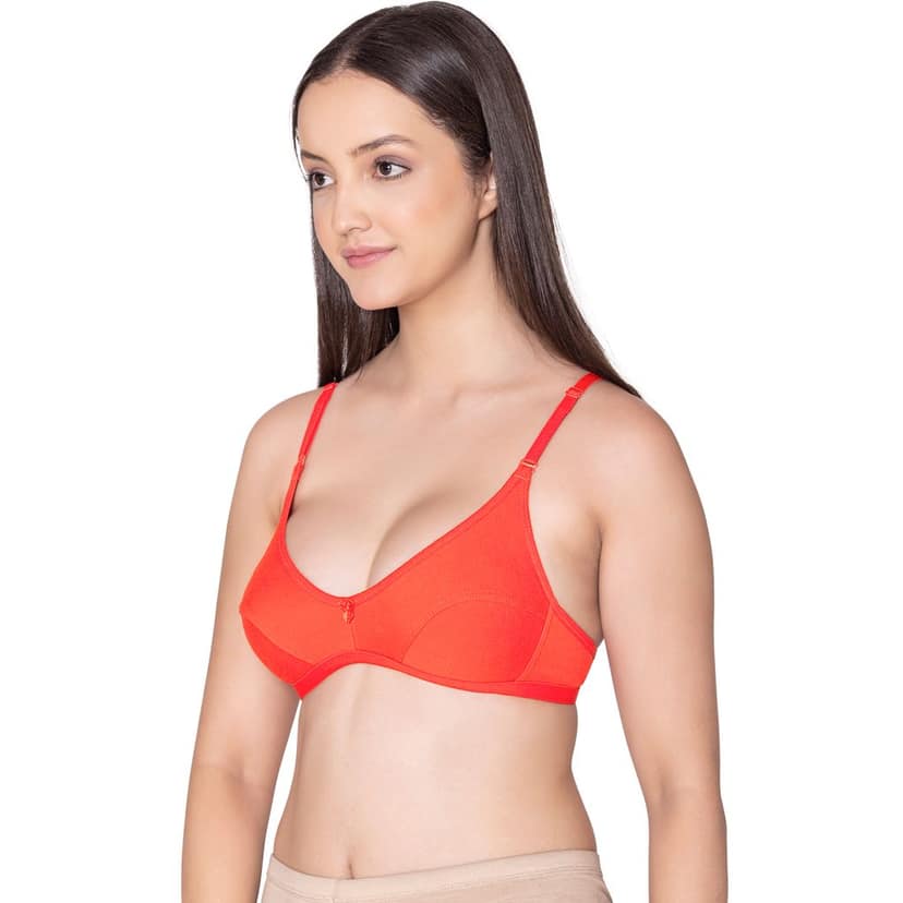 Bodycare polycotton wirefree convertible straps comfortable non padded bra-1531B view 2