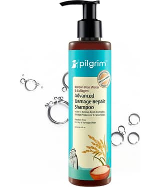 Pilgrim Korean Rice Water & Collagen Advanced Damage Repair Shampoo - 200Ml Shampoo,For All Hair Type,200Ml (pack Of 1)
