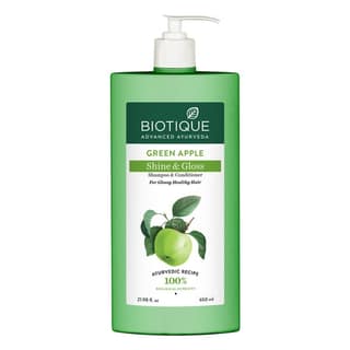 Biotique Green Apple Shine & Gloss Shampoo with Conditioner 650ml