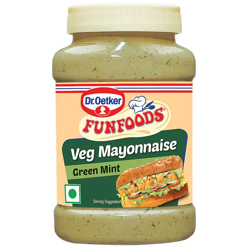 Dr. Oetker Funfoods Veg Mayonnaise Green Mint, 250 G Pet view 2