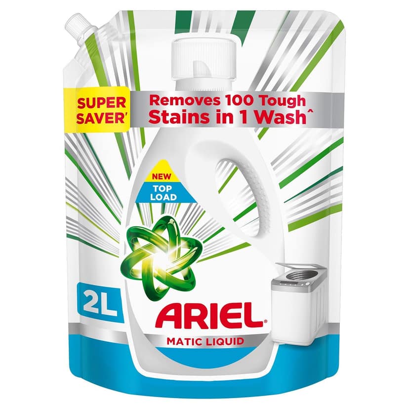ARIEL MATIC TOP LOAD LIQUID DETERGENT 2 LITRE + 500 ML BOTTLE