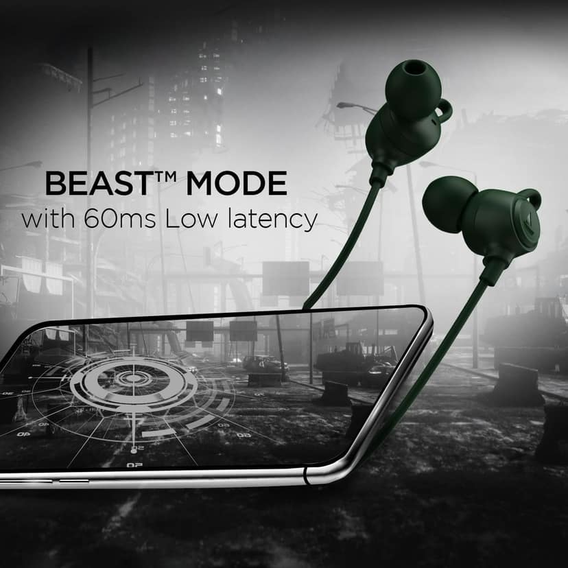 boAt Rockerz 109 Bluetooth Neckband with 60 hrs Playback,ENx Technology, Beast Mode (60ms), Magnetic Buds, Dual Pairing, ASAP Charge, IPX5 Water Resistance(Black view 4