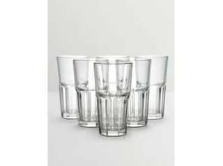 V4 Kitchen Partner Centro Glass Clear Unbreakable Drinkware, Premium Polycarbonate - 250ml (Set of 6 Pieces)