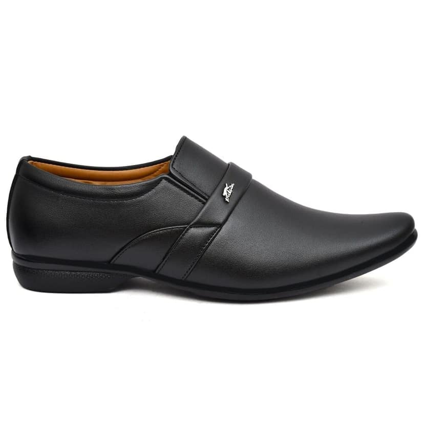 WUGO::Men’s Black Formal Moccasin Shoes Slip-On Office Shoes for Men & Boys (Free Home Delivery) view 3