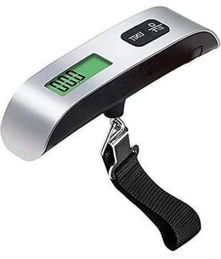 Weight Machine For Luggage, Weighing Scale For Luggage Up To 50 Kg, Digital Luggage Scale With LCD, Mini Portable Metal Scale, Travel Weighing Scale For Bags, Flight Luggage Scale