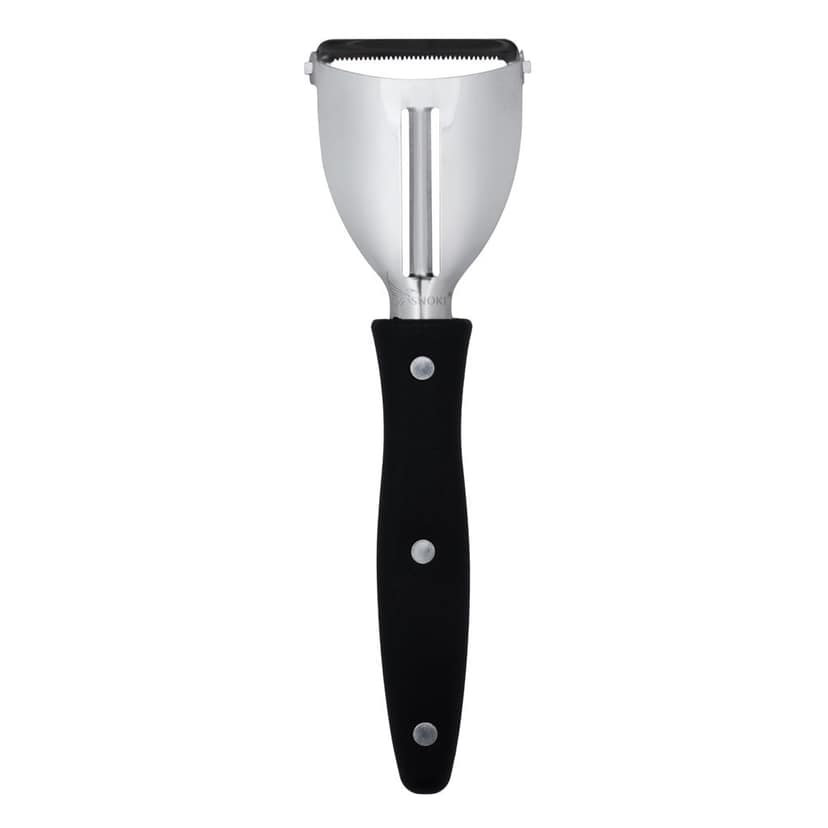 SNOKE® 2 in 1 Y Peeler , Peeler cutter , peeler for vegetables pack of 1 Silver color Blade with black color Strong Plastic Handle For Better Grip.