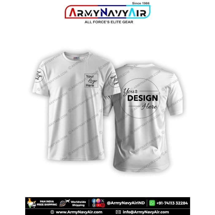 ArmyNavyAir AWES Round Neck T-Shirt (XL) | Premium Cotton | Casual & Institutional Wear view 2