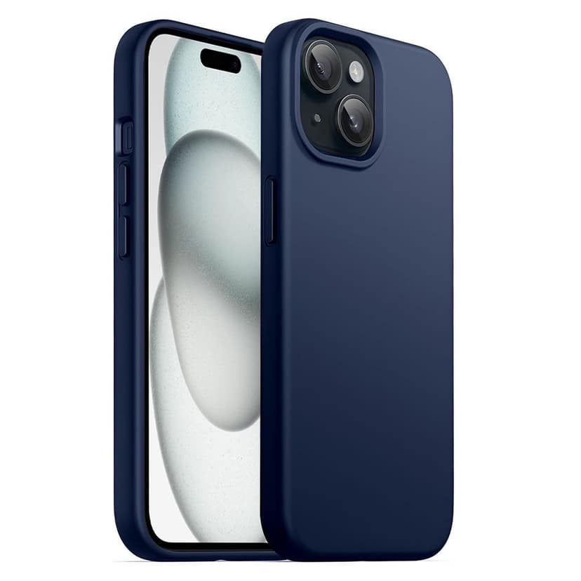 LIRAMARK Liquid Silicone Soft Back Cover Case for iPhone 15 Plus (6.7 inch)