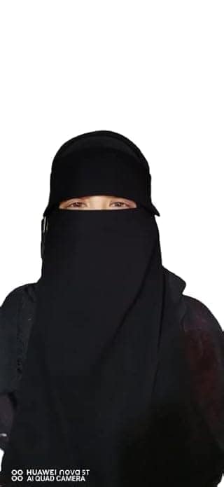 NIQAB BLACK WITH SIDE LOCKET view 5