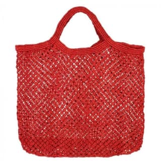 Red Mesh Market Grocery Bag