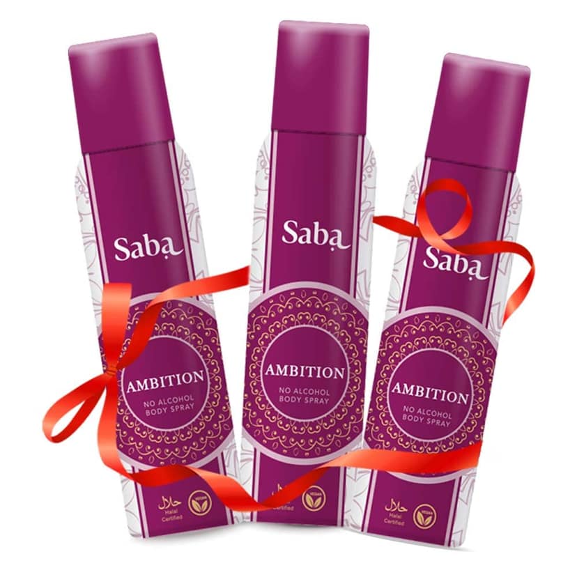 SABA Deodorant No Alcohol Body Spray Pack of 3 view 6