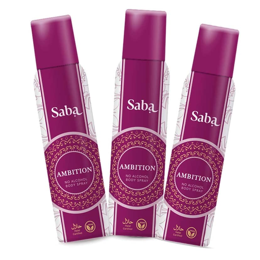 SABA Deodorant No Alcohol Body Spray Pack of 3 view 7