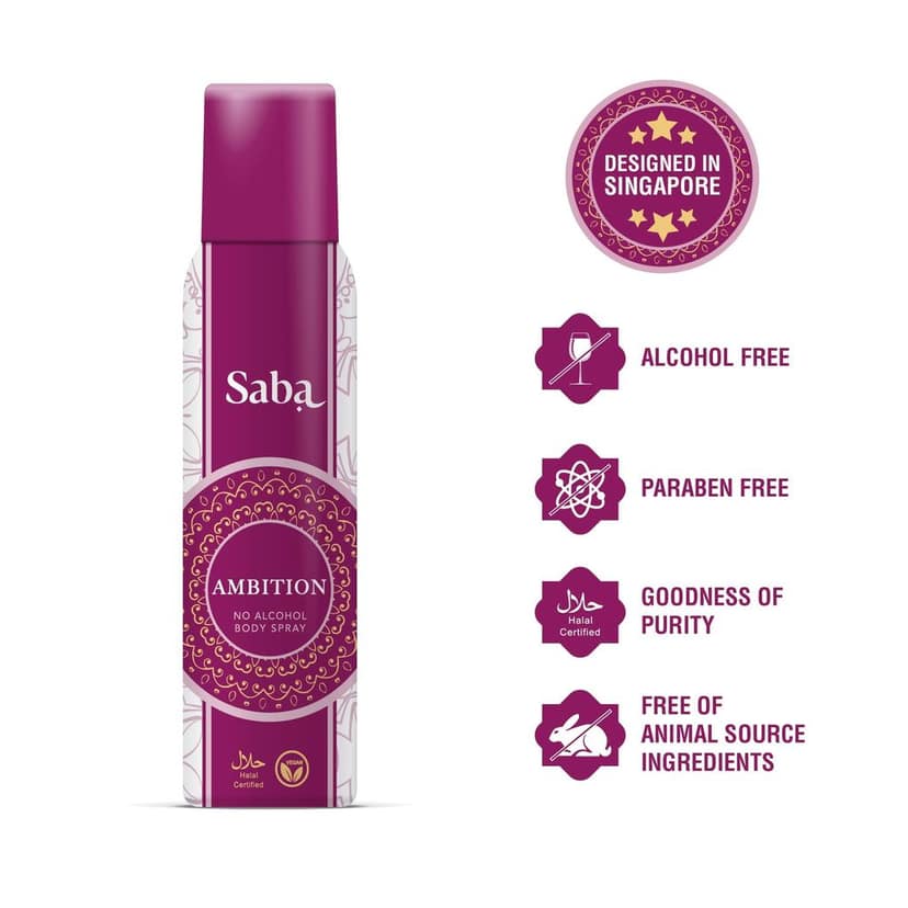 SABA Deodorant No Alcohol Body Spray Pack of 3 view 8