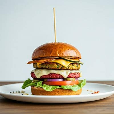 Veg Double Decker Burger