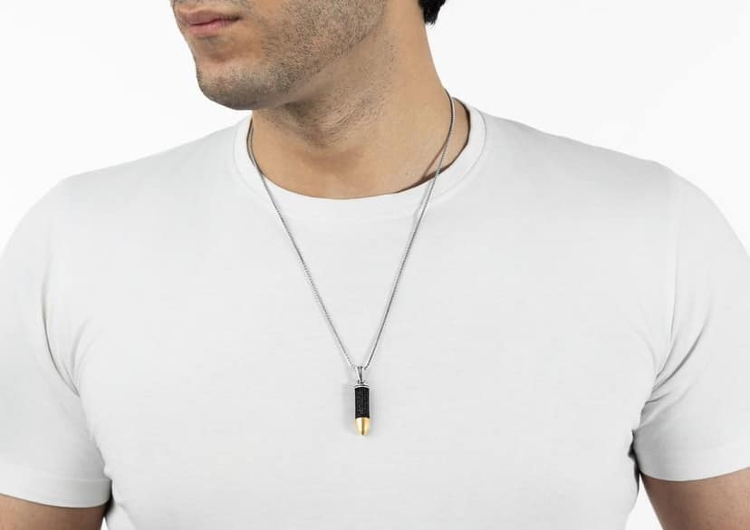 Obsidian Bullet Pendant view 3