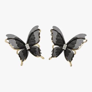 Artificial Gold Plated Korean Style Butterfly Earrings