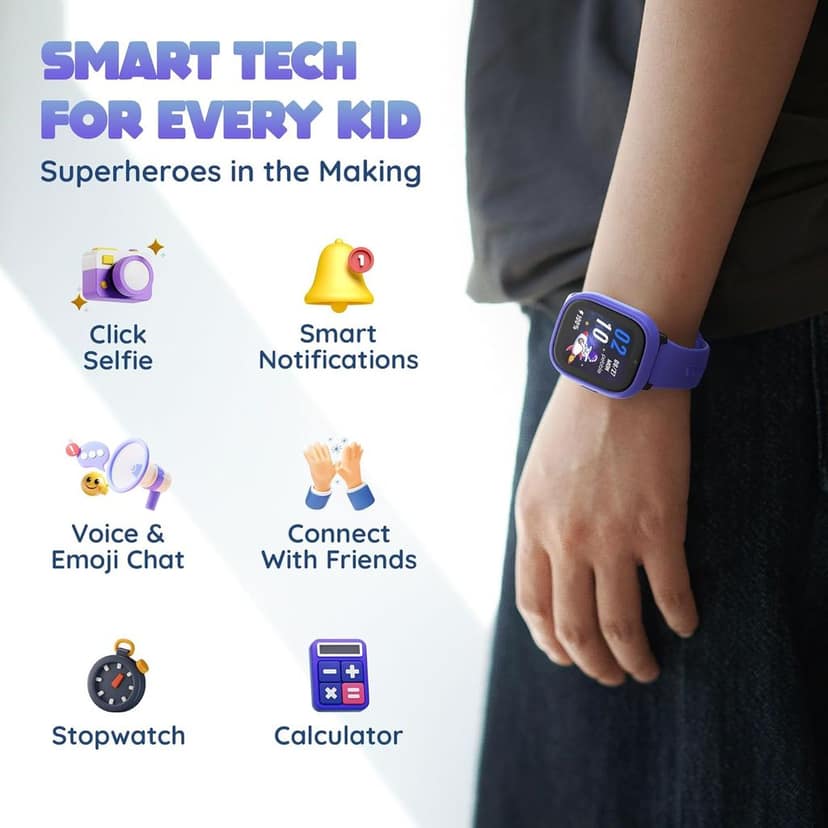 Pebble Junior 4G Kids Smartwatch view 4