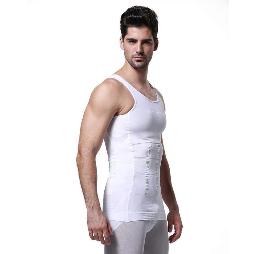 Premium Men’s Slimming Body Shaper Vest Shirt | Abs & Abdomen Slim Stretchable Tummy Tucker Vest | Comfortable High-Compression Shape (Original Quality) view 2