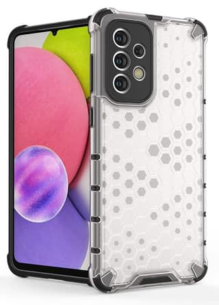 Faircost for Samsung Galaxy A33 5G Hybrid Shockproof Back Cover Hard Outside Soft Inside- (Polycabonate::Transparent)