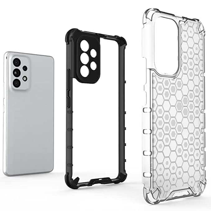 Faircost for Samsung Galaxy A33 5G Hybrid Shockproof Back Cover Hard Outside Soft Inside- (Polycabonate::Transparent) view 6
