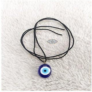 Evil Eye STONE for Protection for Men and Women silver Pendant without chain by CEYLONMINE
