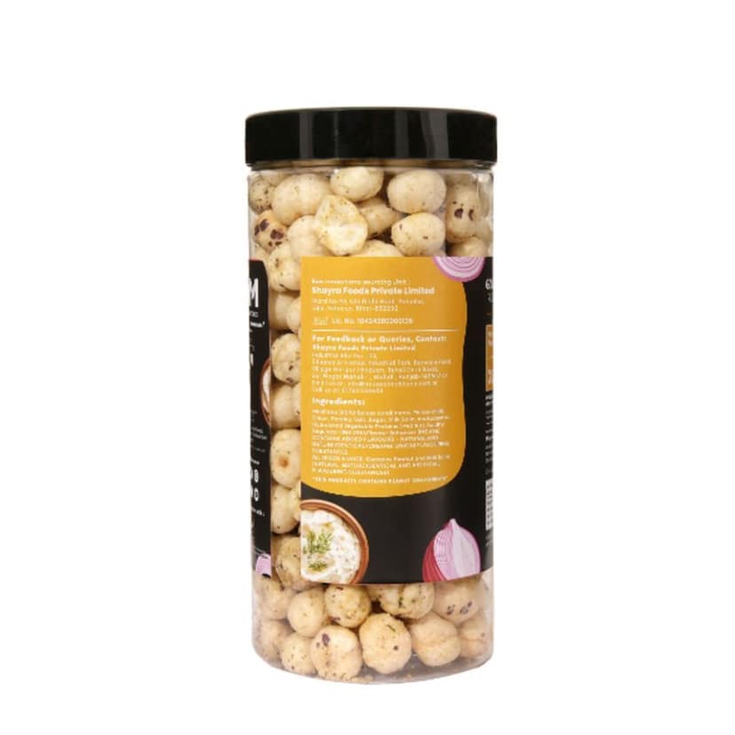GOURMET MAKHANA ROASTED IN OLIVE OIL - CREAM AND ONION - 65 gm view 3
