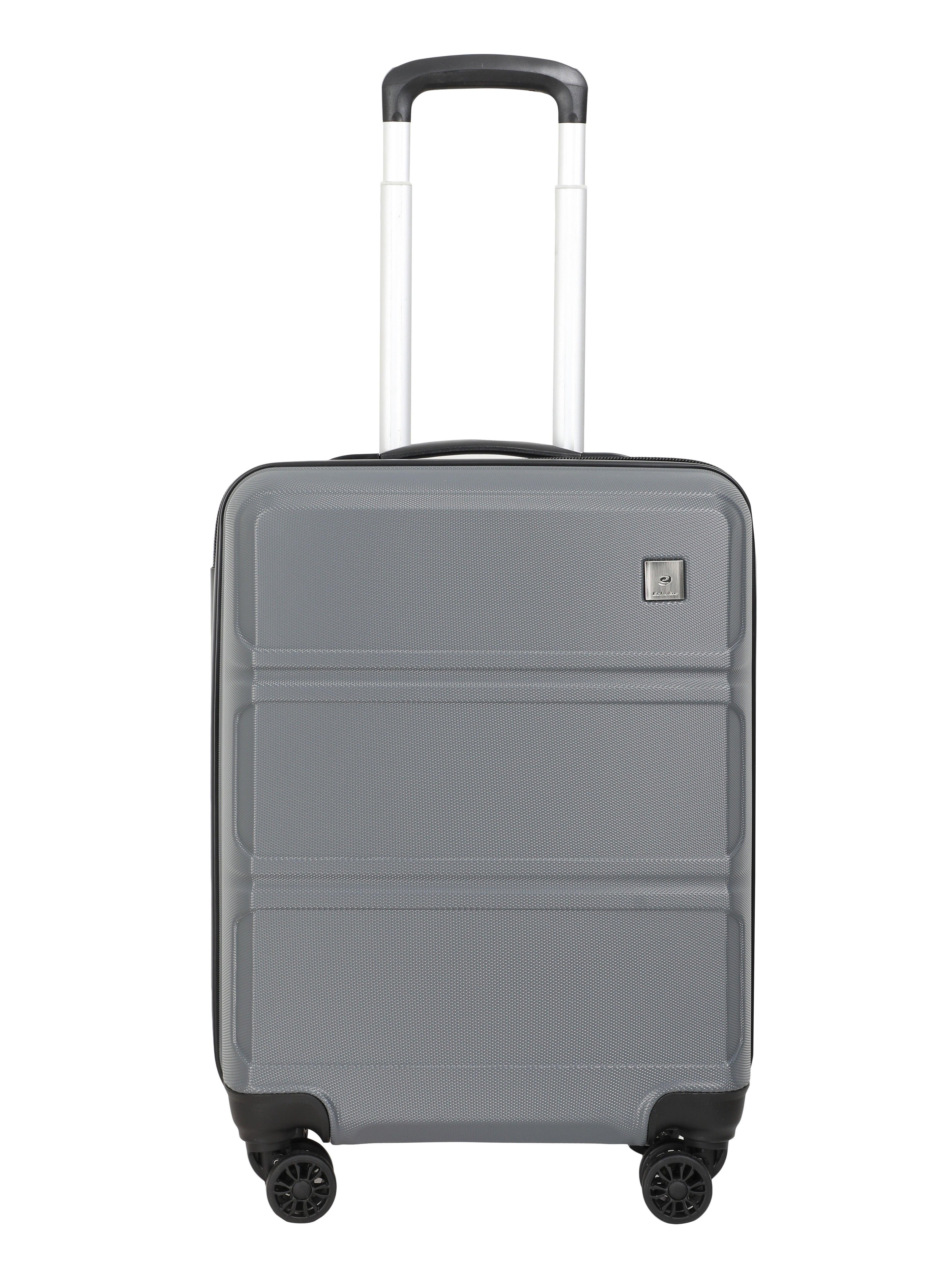ECHOLAC 55 cms Dark Grey Hardsided Cabin Luggage (CT889), Black