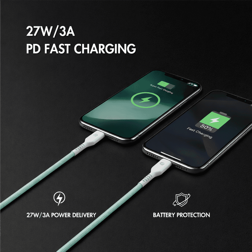 C to L 27W Fast Charging Cable