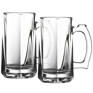 Heavy Base Beer Glass,400 ML,Set of 1,Italian Style Jumbo Beer Mug with Handle,Elegant & Durable Glassware for Beer, Lager & Ales,Perfect for House Parties & Restaurants,Ideal for Gift