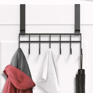 Appucoco Over The Door Hook Hanger, Hanging Organizer Rack Steel Door Hook Hanger Wall Hook Rack