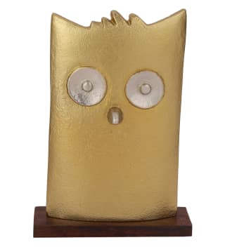 Cocovey GoldenGlow Aluminum Table Art Pack of 1 L 15 x W 5 x H 22 cm