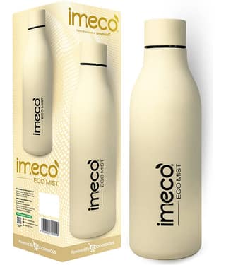 IMECO ECO MIST Pastel Water Bottle 500ml White Stainless Steel Water Bottle 500 mL ( Set of 1 )
