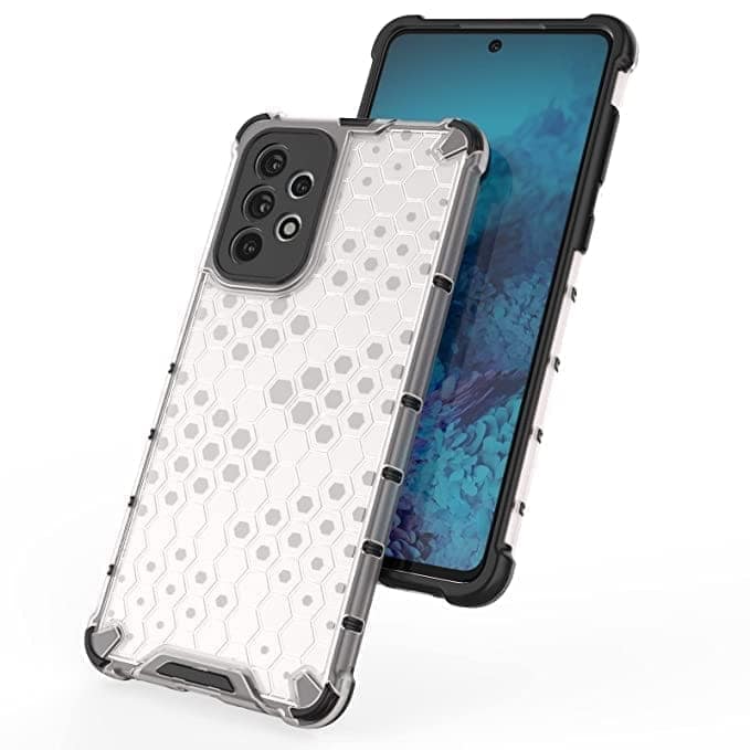 Faircost for Samsung Galaxy A73 5G Hybrid Shockproof Back Cover Hard Outside Soft Inside- (Polycabonate::Transparent) view 3