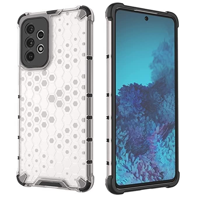 Faircost for Samsung Galaxy A73 5G Hybrid Shockproof Back Cover Hard Outside Soft Inside- (Polycabonate::Transparent) view 5