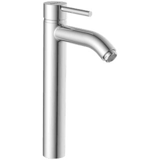 LX-1328 Single Lever Tall Basin Mixer With Braided Hoses (Table Mounted Model)