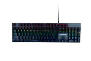 Cosmic Byte CB-GK-28 Vanth Mechanical Keyboard Upgraded with Swappable Outemu Red Switches and Rainbow LED (Black/Grey) Cosmic Byte CB-GK-28 Vanth Mechanical Keyboard Upgraded with Swappable Outemu Red Switches and Rainbow LED (Black/Grey) - Red Switch