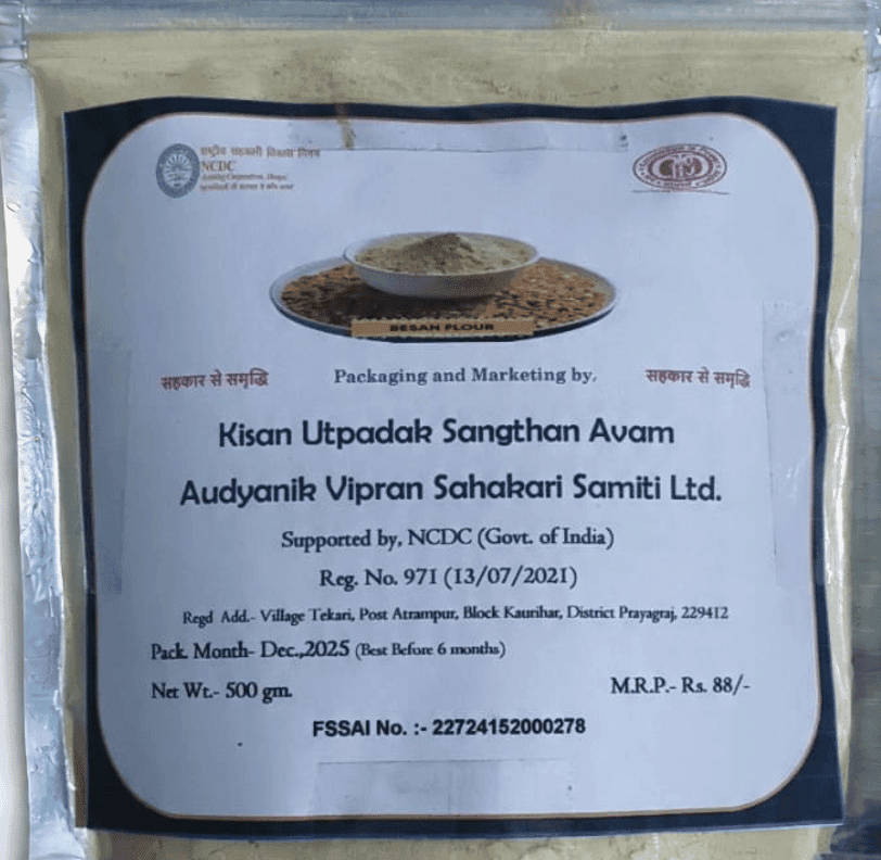 Kisan Utpadak Besan Flour, 500g Pack - Authentic Gram Flour for Indian Cooking view 5