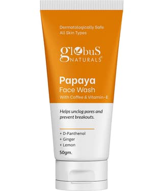 Globus Naturals Papaya Face Wash,Tan Removal,For All Skin Type,50Gm (Pack of 1)