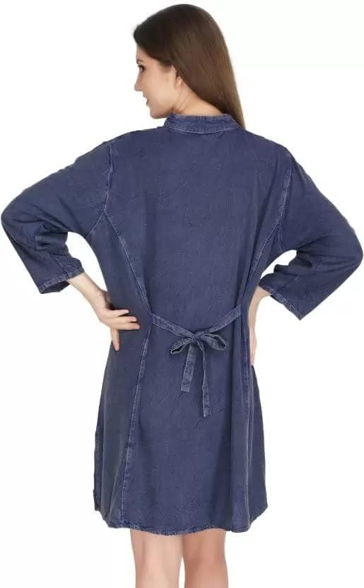 Women's Plus Size Tunic Tops Summer Long Sleeve Round Neck Blouses-Dress Ruffle Flowy Up T Shirts view 5
