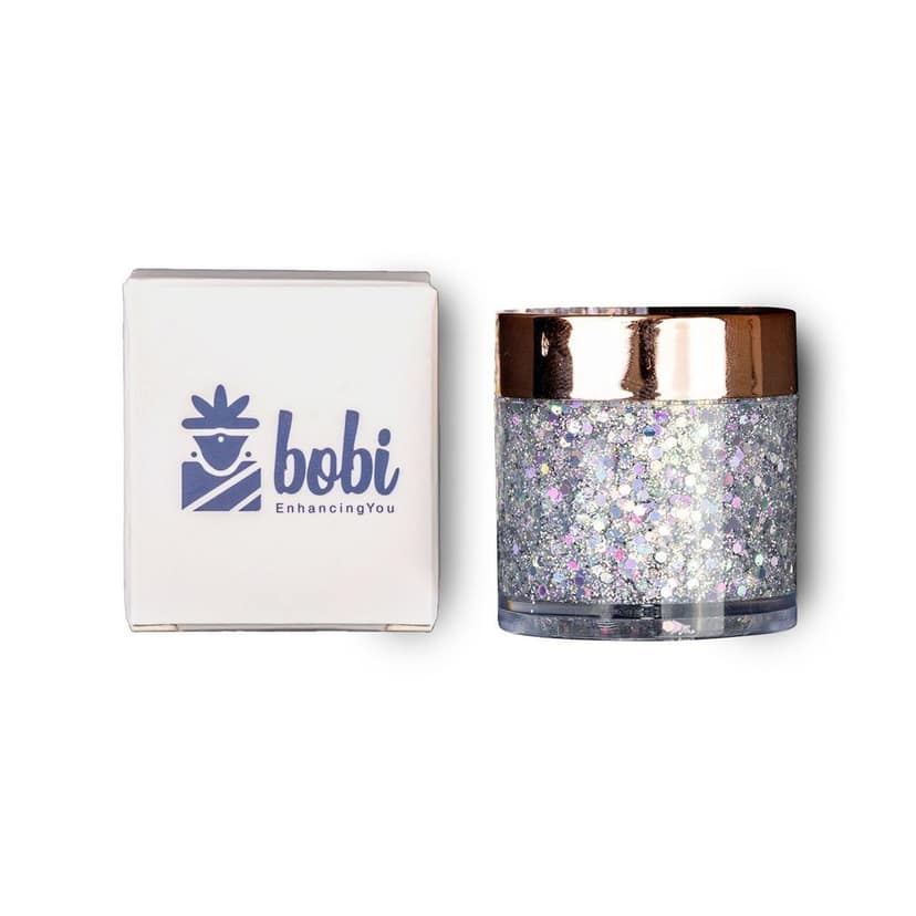 B.O.B.I Iridescent Silver Duo Chrome Glitter Gel Eyeshadow (10gm) view 3