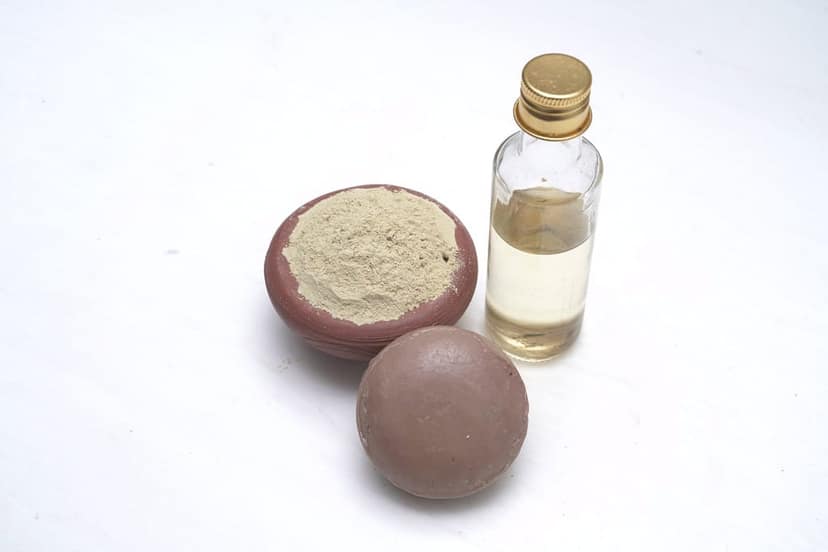 Natural & Ayurvedic Handmade Multani Mitti Soaps for all skin types – 4 Pcs view 3