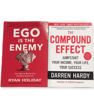 Combo: Ego is the Enemy + The Compound Effect By Ryan Holiday & Darren Hardy