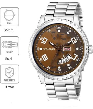 Walrus Large Size Dial Metal Analog Men's Watch