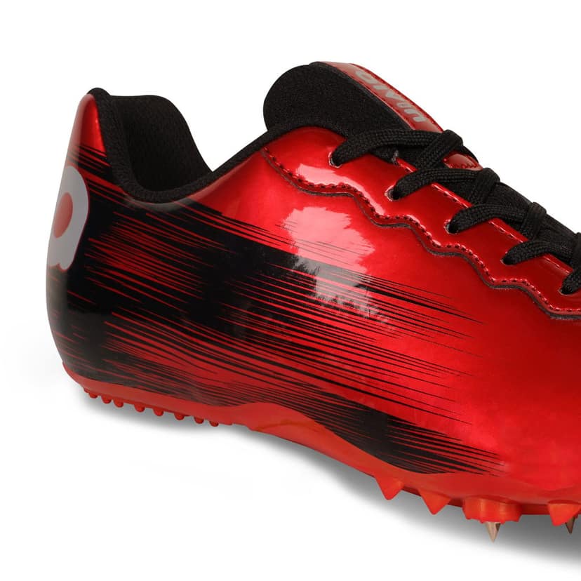 AIVIN Unisex Red and Black Spikes Athletic Track and Field Shoes view 10