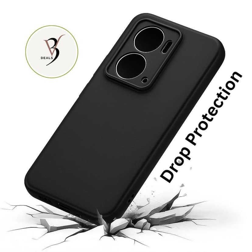 V3Deals Realme P3 5G Back Cover | Shockproof Matte Silicone Case | Camera Bump Protection | Soft Rubberised Slim Mobile Cover for Realme P3 view 3